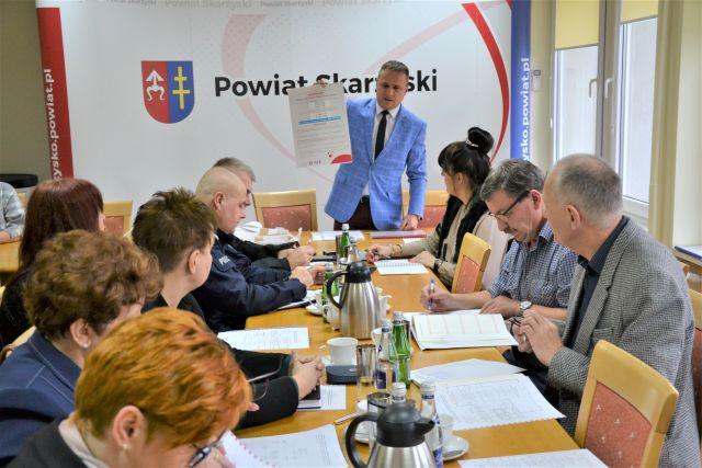 Posiedzenie Powiatowego Zespołu Zarządzania Kryzysowego