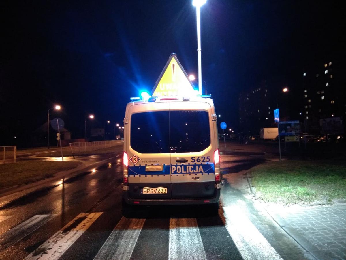 Potrącenie rowerzysty na alei Piłsudskiego