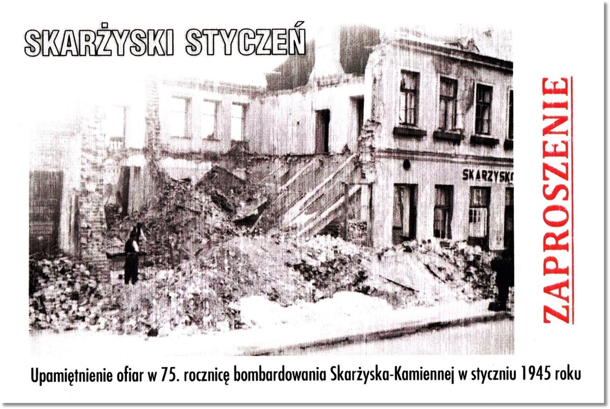 Skarżyski Styczeń – zapraszamy na uroczystość upamiętniania ofiar bombardowania Skarżyska