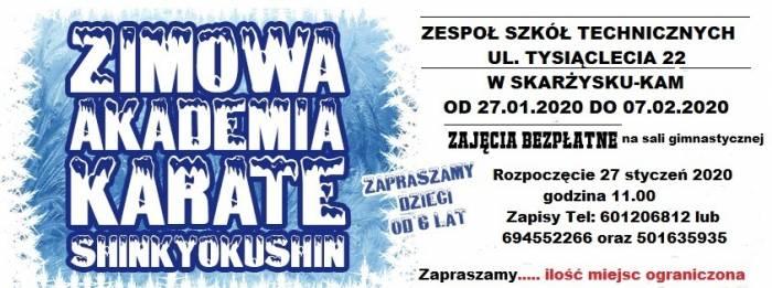 Zimowa Akademia Karate zaprasza