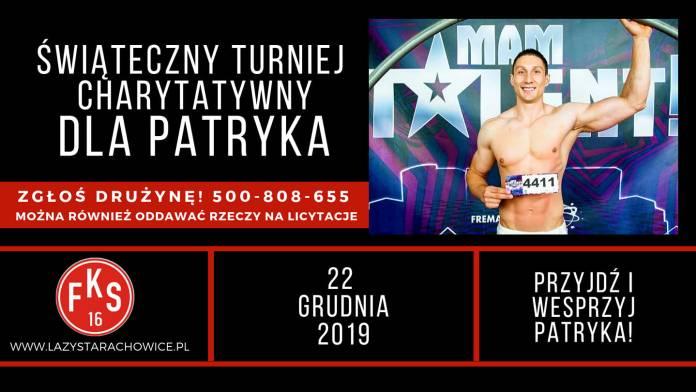 Wielkie serce po raz kolejny w tym roku zagrają dla Patryka. 22 grudnia nie może Cię tam zabraknąć