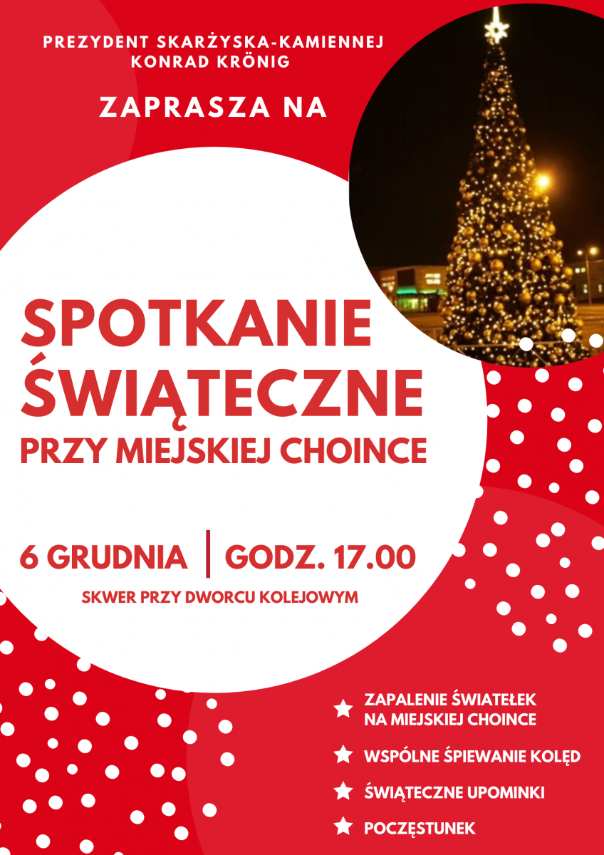 Świąteczne spotkanie przy miejskiej choince