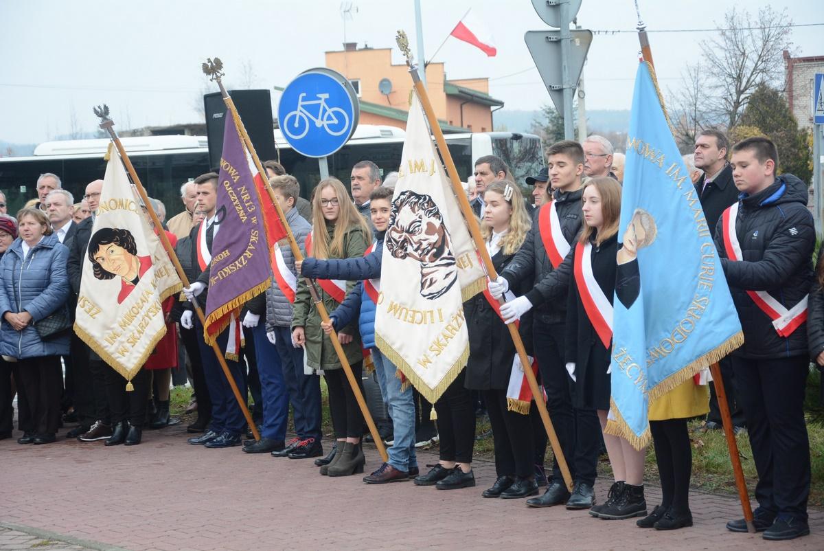 Obchody 101. rocznicy odzyskania niepodległości przez Polskę w Skarżysku Kamiennej