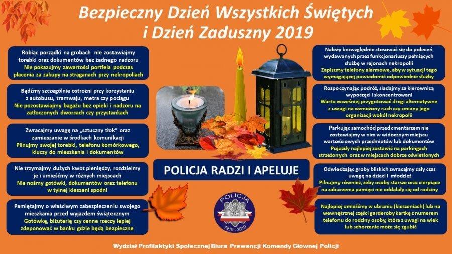 Nie daj się okraść. Bezpieczny Dzień Wszystkich Świętych i Dzień Zaduszny
