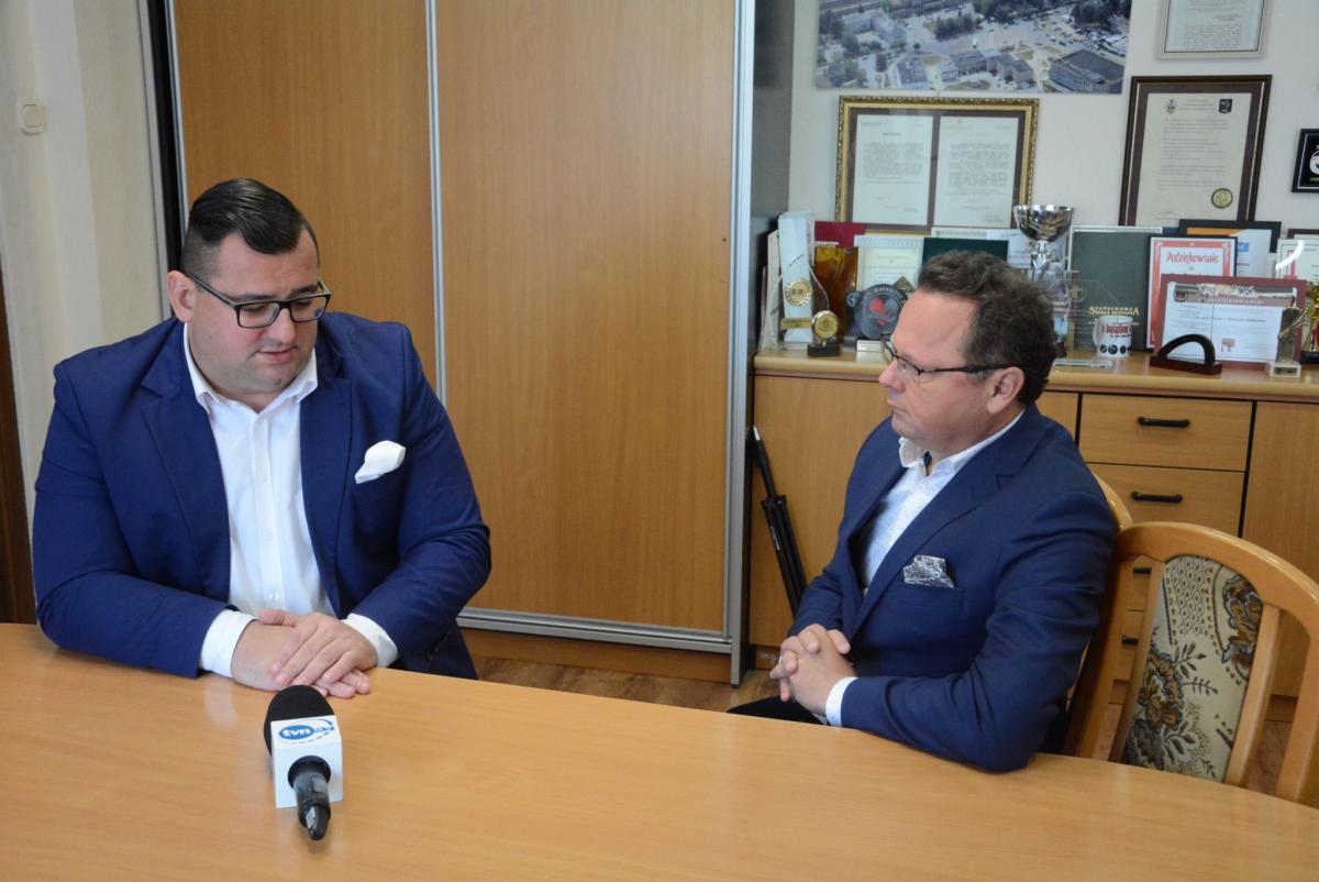 Andrzej Szejna z wizytą w Skarżysku, spotkał się z prezydentem miasta