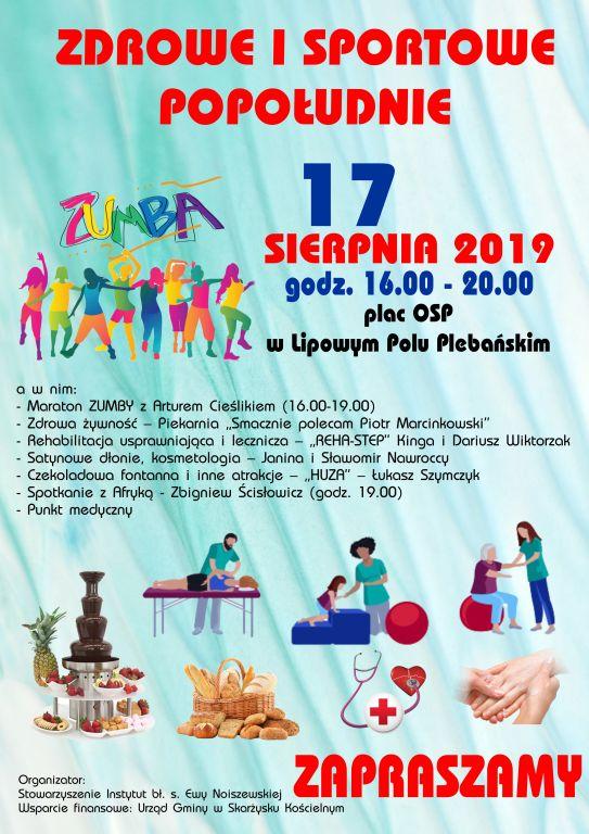Zdrowe i sportowe popołudnie w Lipowym Polu Plebańskim
