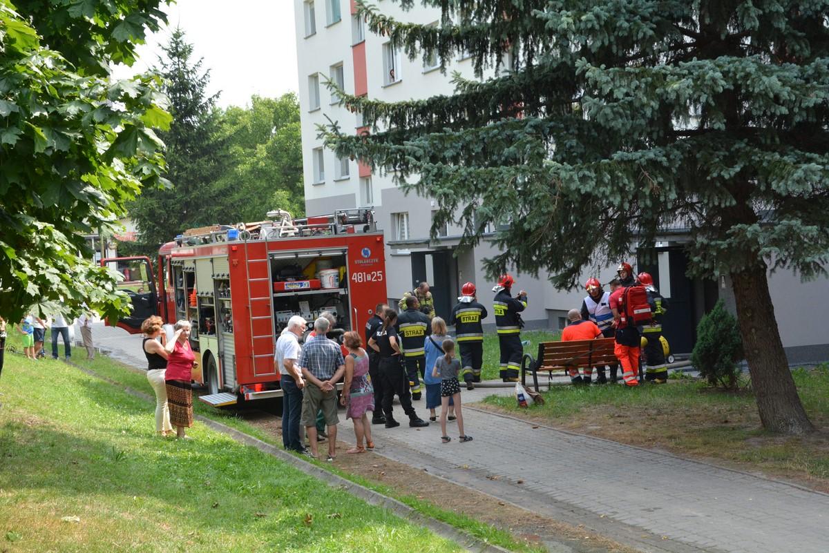 Spłonęła kuchnia w bloku przy ul.Krasińskiego