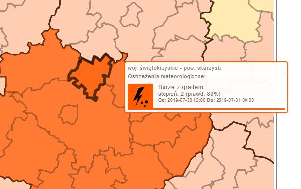 Idą burze. Ostrzeżenia meteorologów