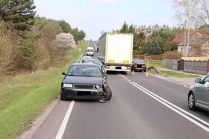 Audi w audi, czyli zderzenie o poranku.