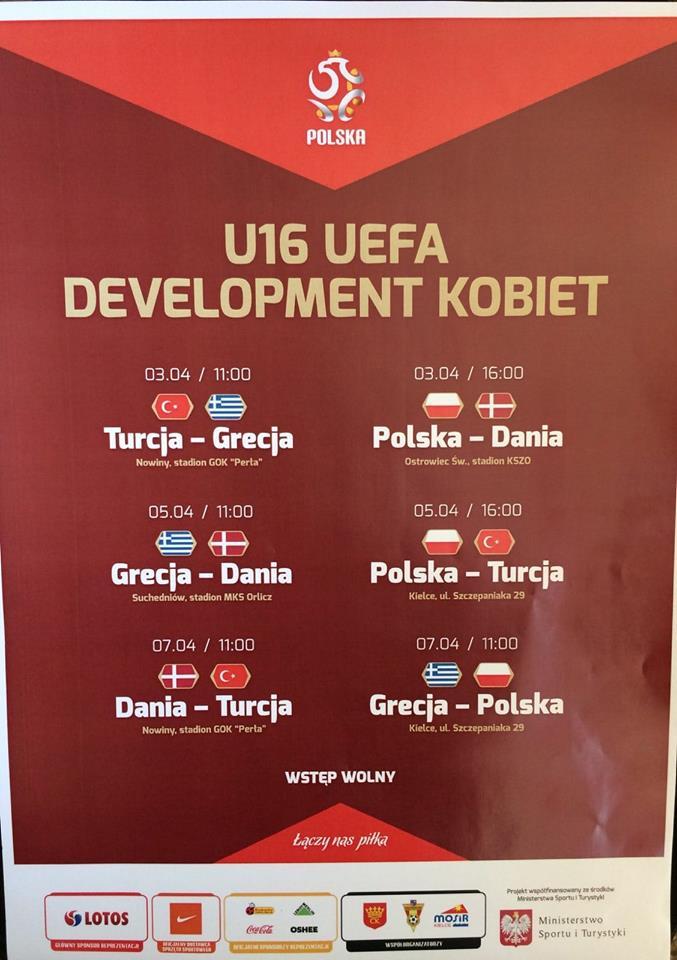 Zapraszamy na mecz Dania - Grecja do Suchedniowa