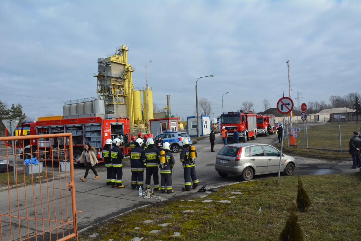 Wyciek amoniaku na terenie skarżyskiej ciepłowni