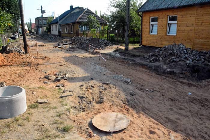 Ulica Chłodna w przebudowie