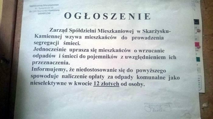 Problemy z segregacją śmieci