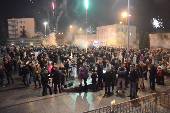 Przywitali nowy rok pod chmurką