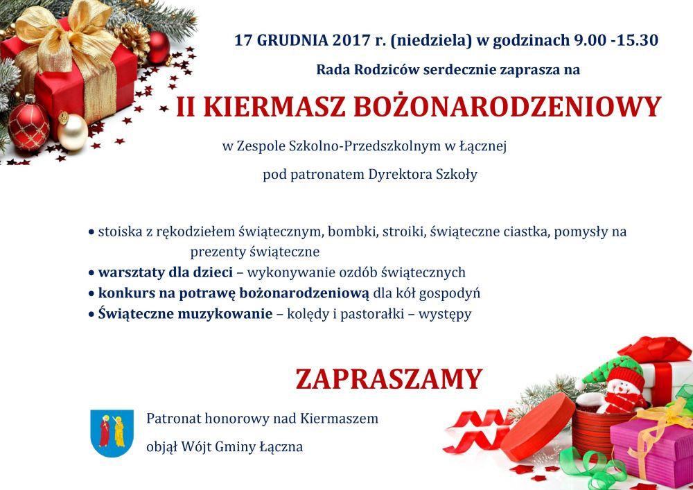 Świąteczny kiermasz w Łącznej. Wśród atrakcji konkurs na bożonarodzeniową potrawę