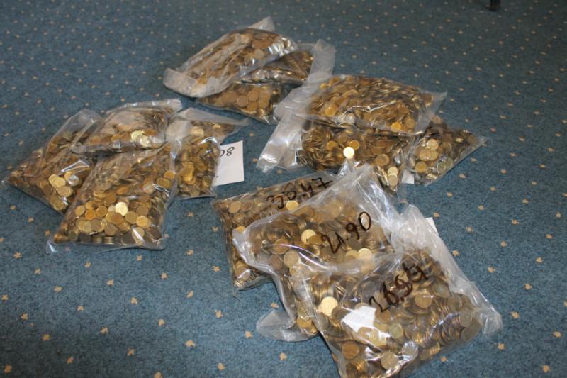 40 kg złotych monet