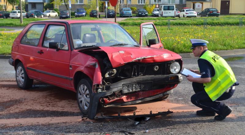 Kolizja na alei Piłsudskiego