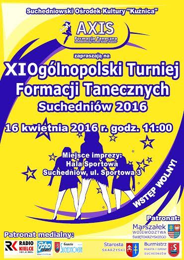 XI Ogólnopolski Turniej Formacji Tanecznych Suchedniów 2016
