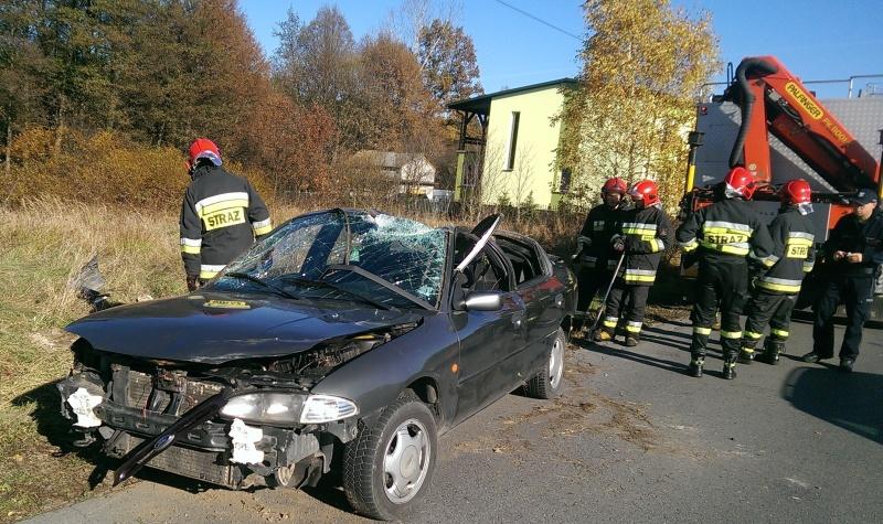 Dachował i oddalił się z miejsca zdarzenia
