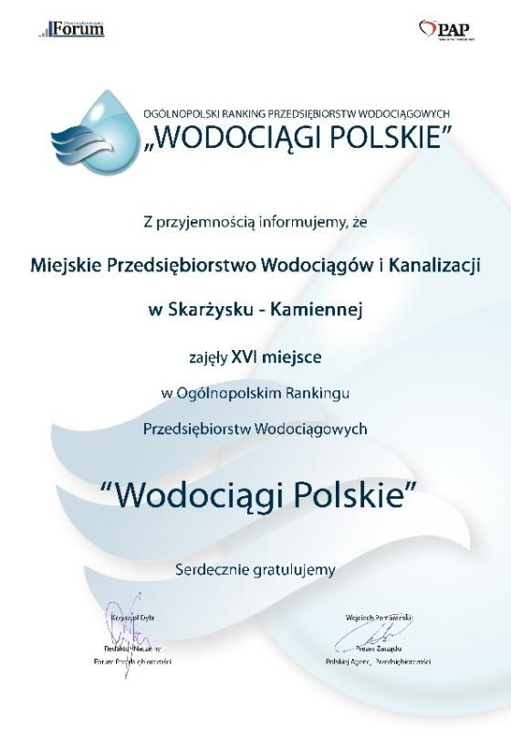 Nasze wodociągi najlepsze