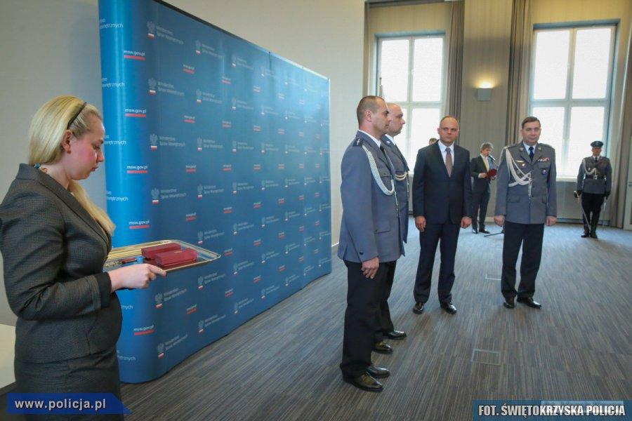 Odznaczeni policjanci