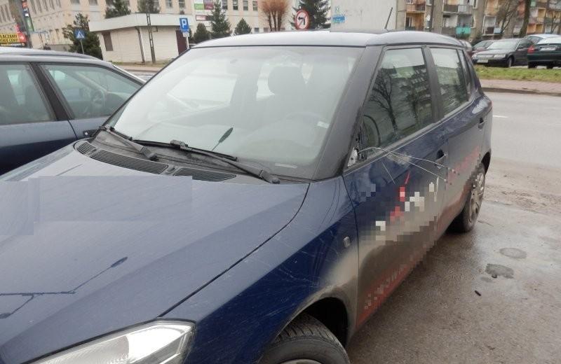 Potrącił na oczach policjantów