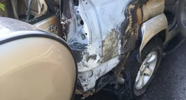 Toyota stanęła w płomieniach na trasie S7. W aucie p&hellip;