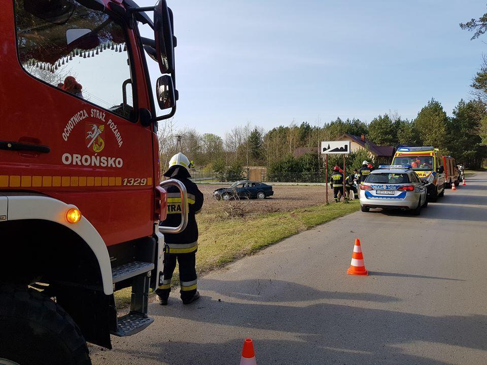 Orońsko. Skoda dachowała...