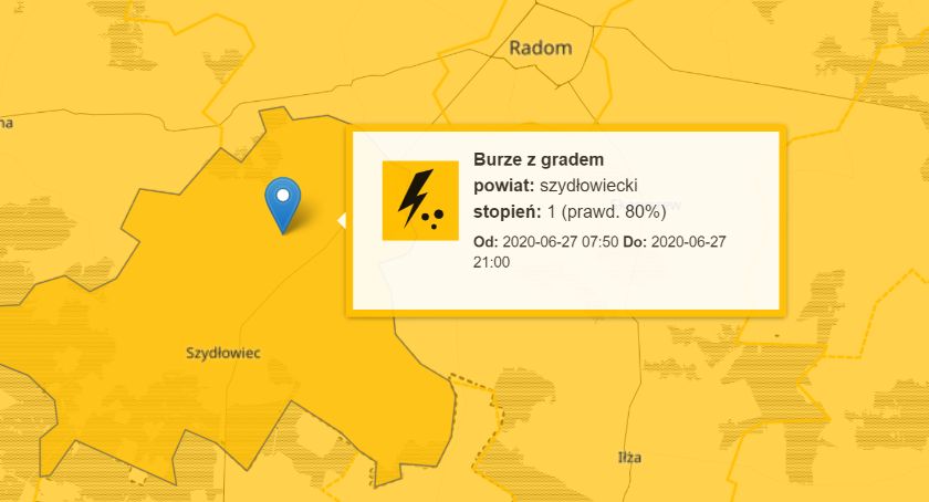 Burze? Grad? Aktualne ostrzeżenie meteorologiczne