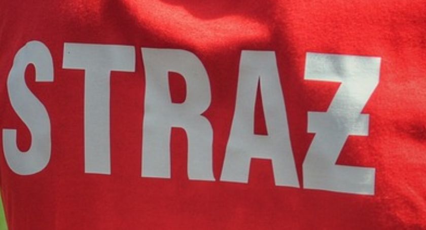 Pożar przy cmentarzu