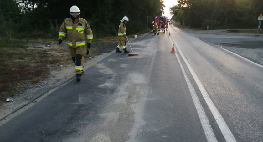 Zafajdał drogę w Lipienicach...