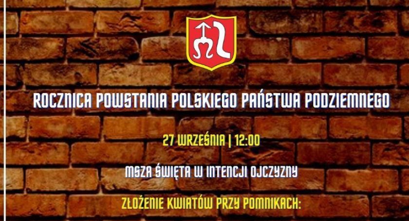 Jutro w Szydłowcu uczczą rocznicę powstania Polskiego Państwa Podziemnego