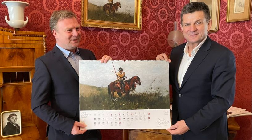 Józef Brandt na szydłowieckim kalendarzu