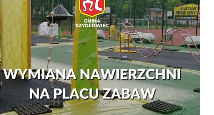 Szydłowiec. Plac przy szkole z nową nawierzchnią