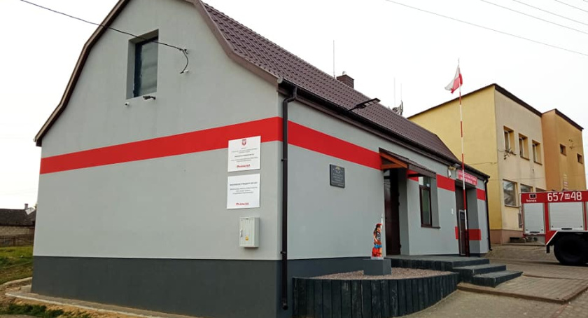 Remont strażnicy w Skłobach