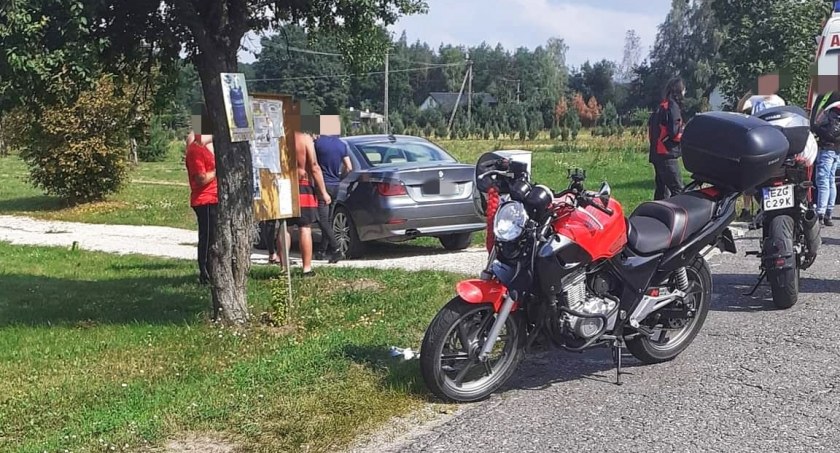 Orońsko. Zderzenie motocykla z osobówką