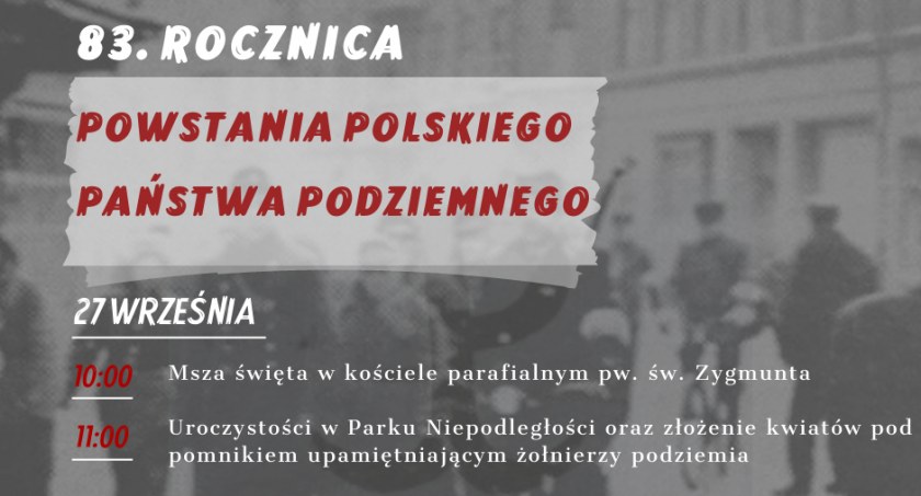 W Szydłowcu uczczą rocznicę powstania Polskiego Państwa Podziemnego