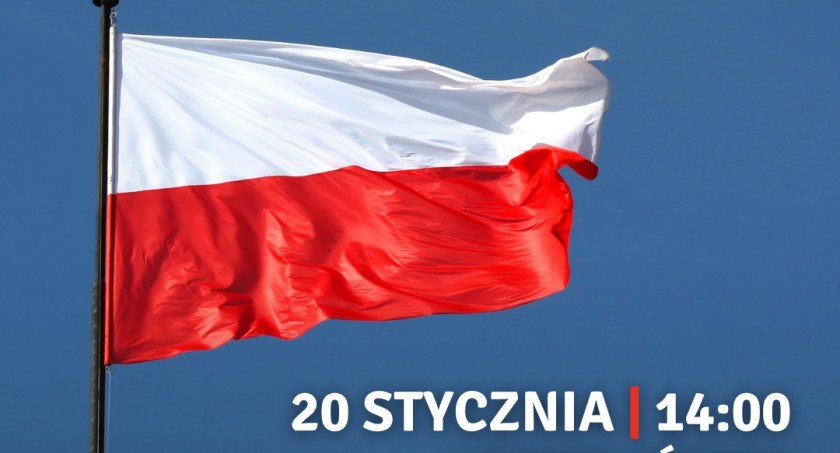 Flaga na maszt w Szydłowcu