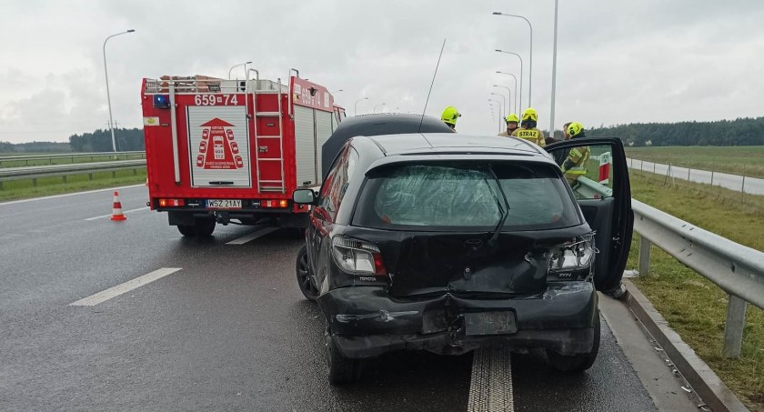 Wypadek na krajowej siódemce w Orońsku