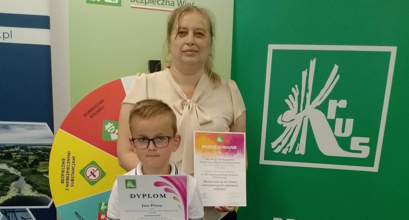 Wyróżnienie dla Jasia Patyny z PSP w Wysokiej w regionalnym etapie Ogólnopolskiego Konkursu
