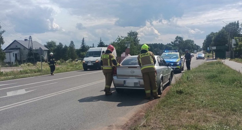 Kolizja pojazdów w Orońsku