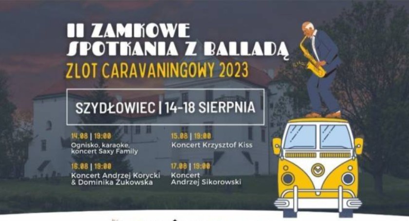 Szydłowiec. Najazd caravaningowców z balladą...