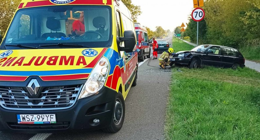 Krogulcza Sucha. Zderzenie z ciężarówką, ranny w szpitalu