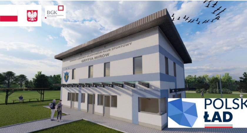 Budowa pomieszczeń klubowych przy Gryfii Mirów