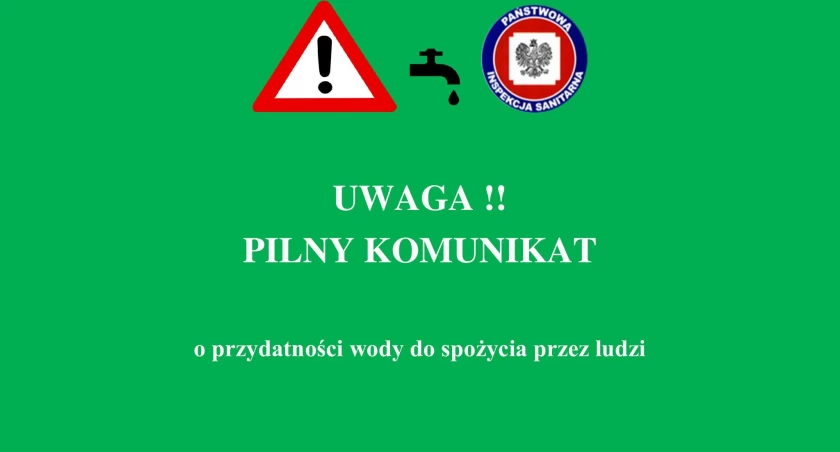 Uwaga! Komunikat Sanepidu o przydatności wody do spożycia z wodociągu  w Majdowie!