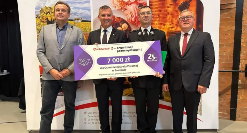 Dotacja na wyposażenie dla Ochotniczej Straży Pożarnej w Pawłowie
