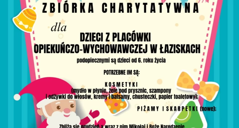 Zbiórka charytatywna dla placówki opiekuńczo wychowawczej w Łaziskach