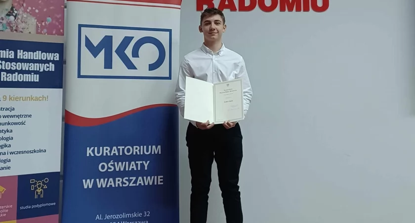Łukasz Zgoda z Liceum w Szydłowcu Stypendystą Prezesa Rady Ministrów!