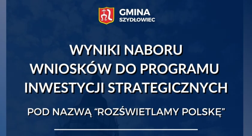 Gmina Szydłowiec wnioskuje o dofinansowanie na modernizację oświetlenia ulicznego. Informacje o rezultatach IX edycji Programu Inwestycji Strategicznych