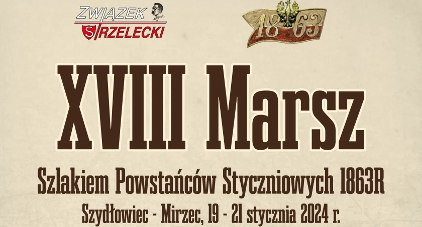  Marsz Szlakiem Powstańców Styczniowych 1863 r. w Szydłowcu i Mircu